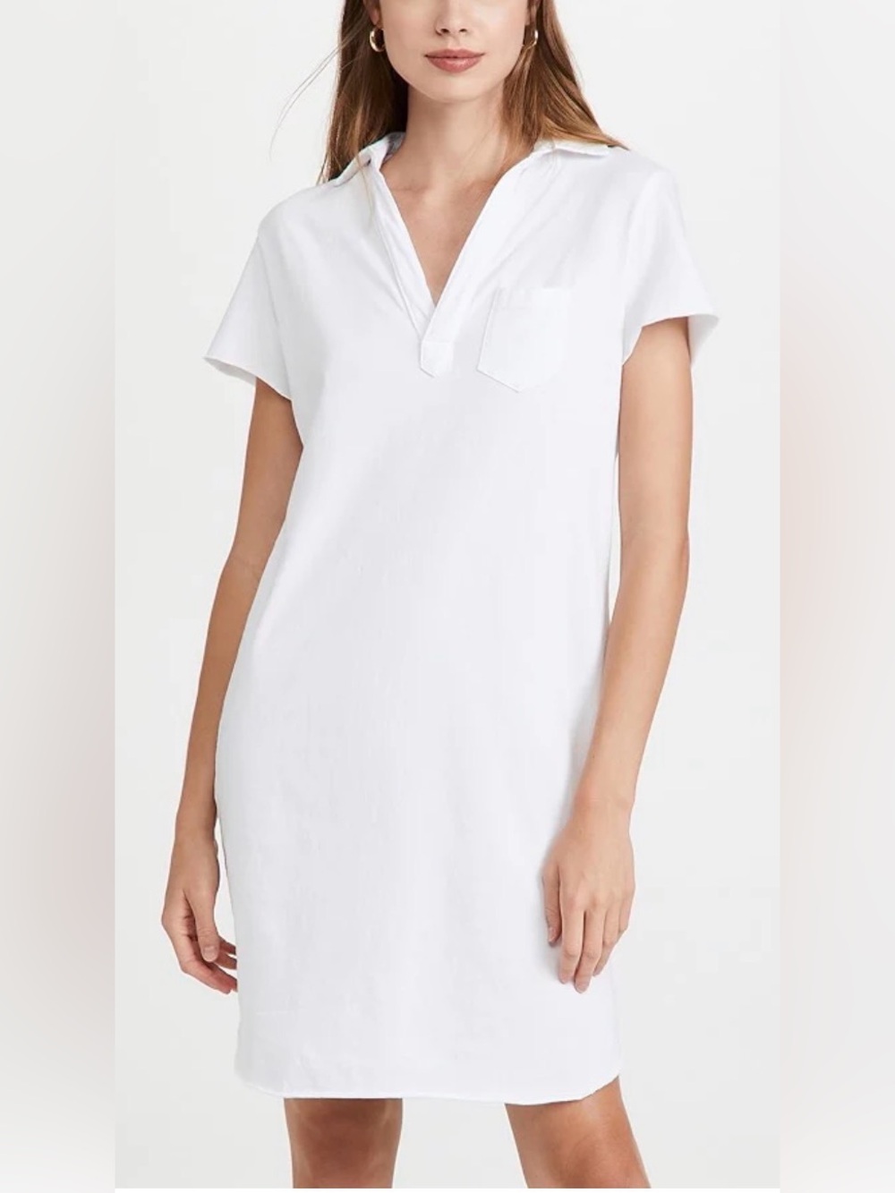 Frank & Eileen Lauren Dress White Relaxed Shirt Dress Coastal Chic Size Small